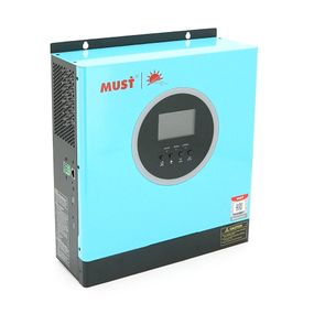 Гібридний інвертор MUST PV18-3524ECO, 3500W, 24V, струм заряду 60A, 160-275V, MPPT (100А, 60-360 Vdc), 367,4 x254, 5x103 мм. Вага: