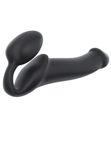 Безремневой страпон Strap-On-Me Black L, полностью регулируемый, диаметр 3,7см | Зображення 1