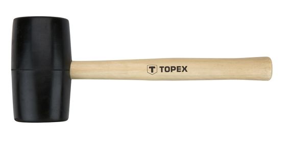 Киянка резиновая TOPEX d 63 мм, 680 г, рукоятка деревянная (02A345)