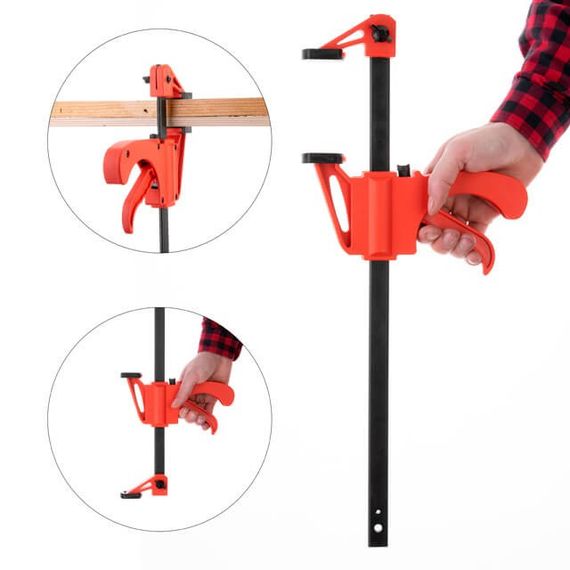 Струбцина-автомат 300 x 60мм INTERTOOL HT-6023 | Зображення 2