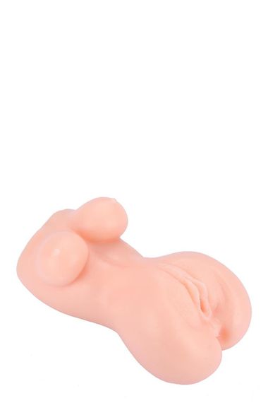 Мастурбатор реалистичный Dream Toys The Girl Next Door Olivia два отверстия, бежевый Sex Aura | Зображення 4