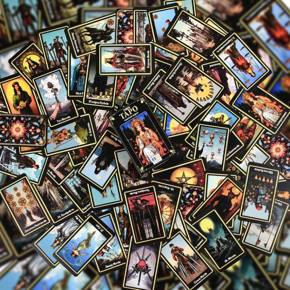 Гадальные карты Таро 30689 карточка со ссылкой на инструкцию 78 штук | Зображення 4