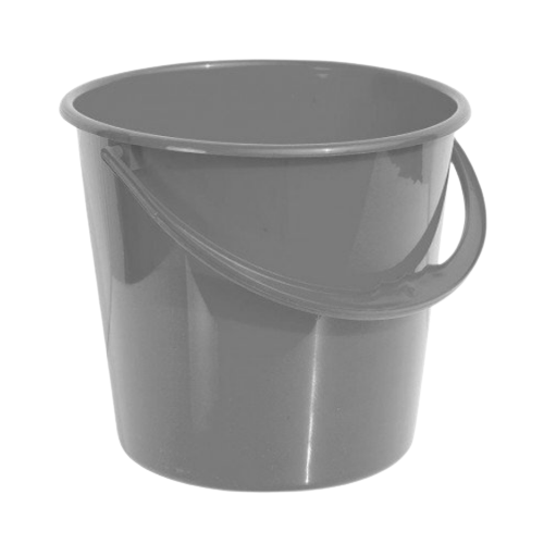 Відро 8л пластик сірий Алеана