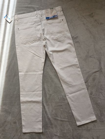 Чоловічі білі завужені джинси Livergy 34/32 | Зображення 2