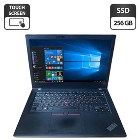 Ультрабук Lenovo ThinkPad A485 / 14" (1920x1080) IPS Touch / AMD Ryzen 3 Pro 2300U (4 ядра по 2.0 - 3.4 GHz) / 8 GB DDR3 / 256 GB SSD / AMD Radeon Vega 6 Graphics / WebCam б/в