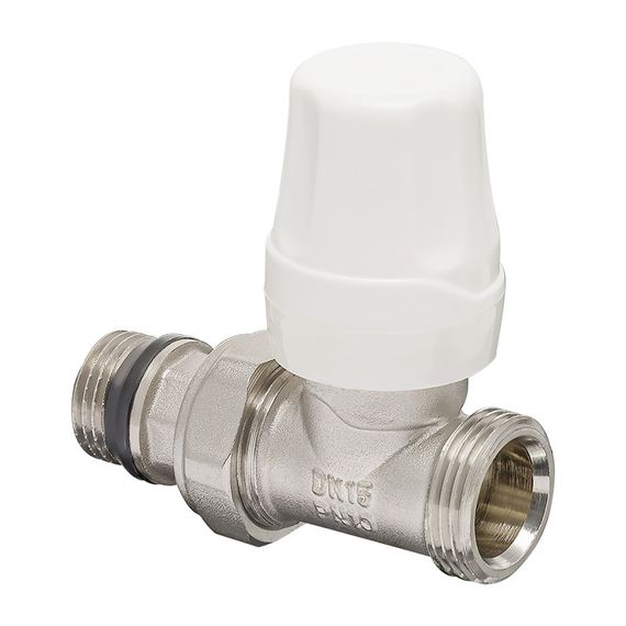 Комплект для підключення радіатора Koer SET-15 - 1/2"x3/4" (прямий) з термоголовкою ЗЗ (KR3180) | Зображення 1