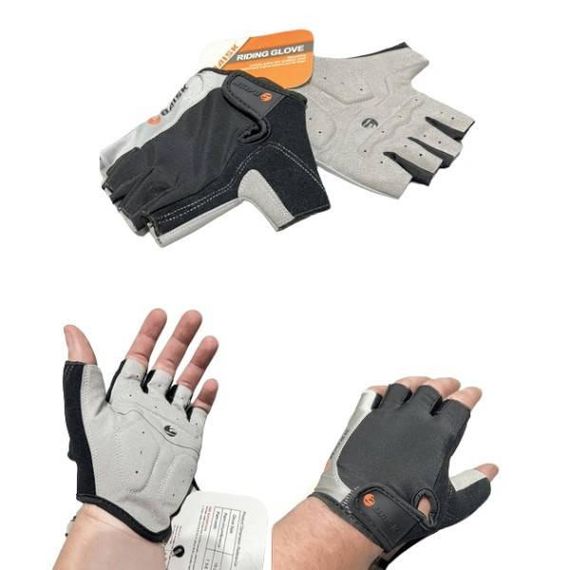 Велоперчатки BAISK BSK-2295 розмір M Сірі