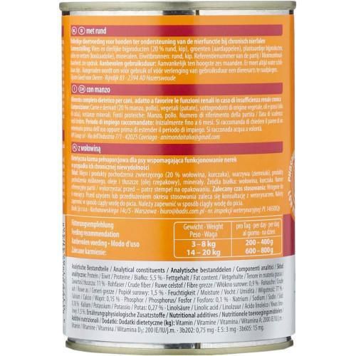 Корм вологий ветеринарний для собак Integra Protect Renal with Beef моно яловичина, у разі ниркових хвороб, 400 | Зображення 1
