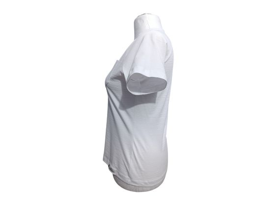 Футболка жіноча трикотажна білий з нагрудним карманом 54 | Зображення 2