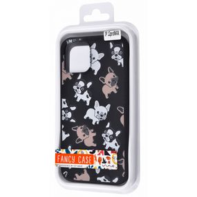 Чехол для Apple Iphone 12 Pro Max собачки. Цвет: черный JT-46