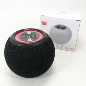 Бездротова потужна колонка TG337 з Bluetooth, RGB-підсвічуванням та радіо. Колір: чорний