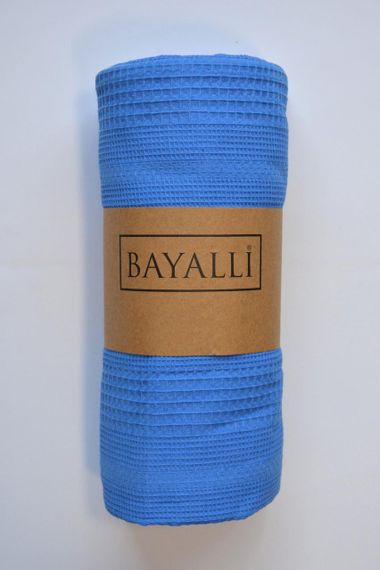 Вафельная Простынь-покрывало Bayalli 200×230 см. Mavi