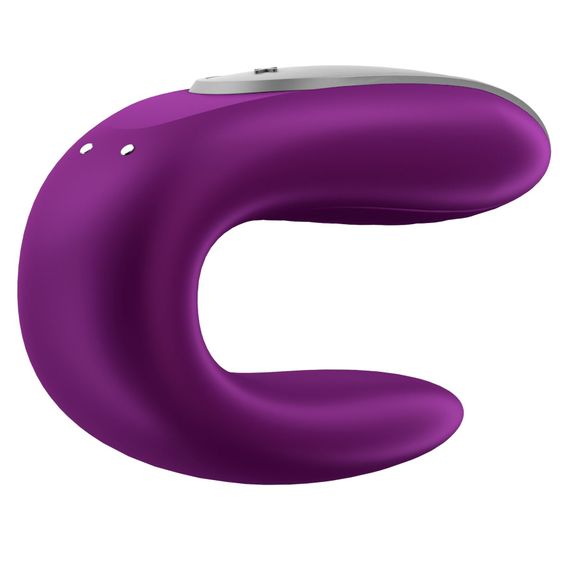 Смартвібратор для пар Satisfyer Double Fun з пультом, Фіолетовий | Зображення 2