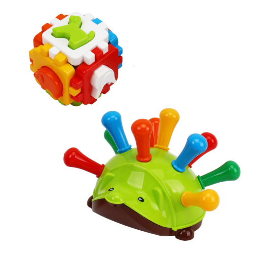 Ігровий Набір Подарунковий 2 пірамідки/їжачок/куб-сортер Технок 2376 | Зображення 8