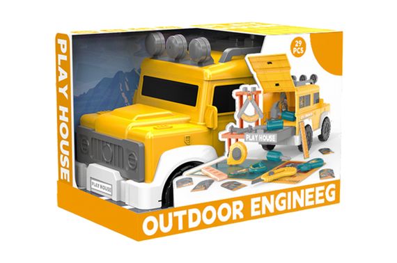 Набір інструментів BX19 в коробці в формі машинки р.28,5x18x21 см YG Toys | Зображення 1