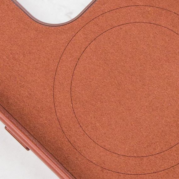 Шкіряний чохол Leather Case (AAA) with MagSafe and Animation для Apple iPhone 14 Pro (6.1") | Зображення 4
