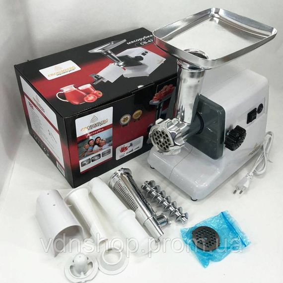 М'ясорубка звичайна, Електрична м'ясорубка з овочерізкою Електрична '2в1 HO-49 | Зображення 1