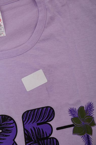 Пижама женская с принтом  -уценка, цвет сиреневый, 243R3755-U-2 | Зображення 5