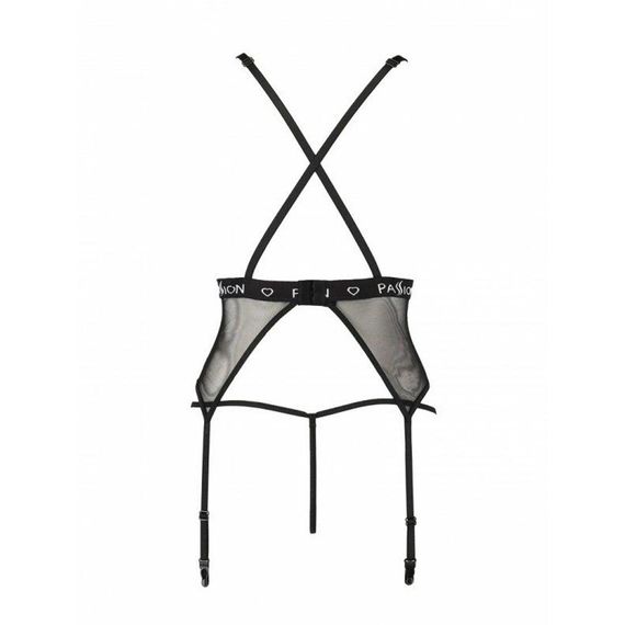 Полупрозрачный корсет Passion Exclusive MIRAJANE CORSET L/XL, black sexstyle | Зображення 5