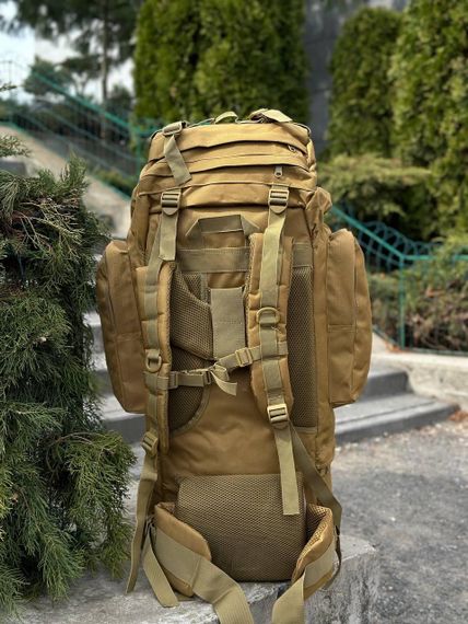 Рюкзак Койот тактичний Каркасний 120 Л Coyote Алюмінієва рама | Зображення 6