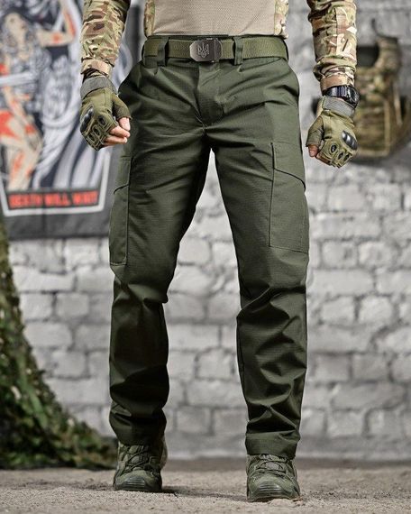 Тактичні штани pyramid рипстоп олива ВТ7485 | Зображення 2