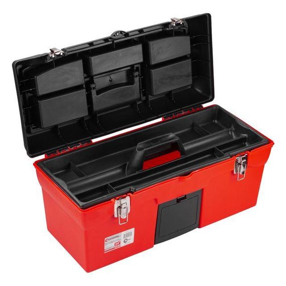 Ящик для інструментів з металевими замками 24" 610*255*251 мм INTERTOOL BX-1123 | Зображення 1