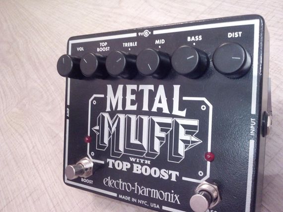 Гитарная педаль эффектов дисторшин Electro-Harmonix Metal Muff для електрогитари электрогитары | Зображення 1
