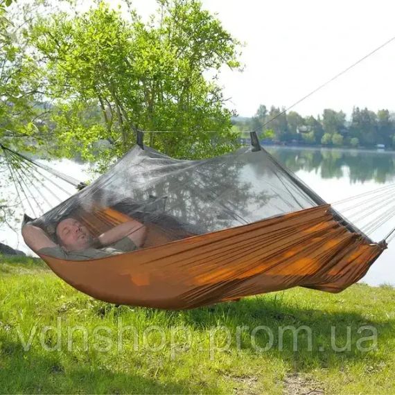 Гамак лежак ліжко підвісне туристичне з москітною сіткою чохлом 240х150 см | Зображення 3