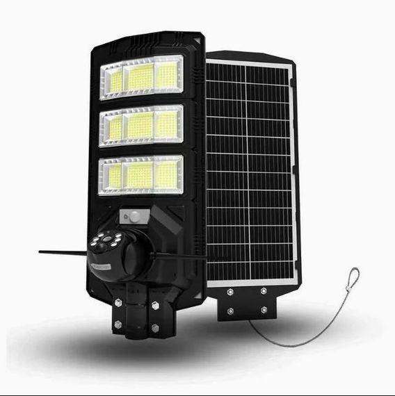 Камера-фонарь 4G уличный на солнечной батарее 300W с датчиком движения