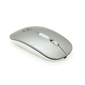 Миша бездротова iMICE E-1400, 5 кнопок, 800/1200/1600 DPI, 2.4Ghz 10м, Windows XP/Vista/Win7/8/10 Mac OS X, Rechargable, Silver, BOX, Q100