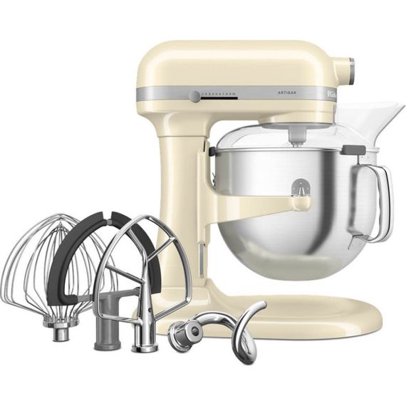 Міксер планетарний KitchenAid Artisan 5KSM70SHXEAC, 6.6 л, кремовий