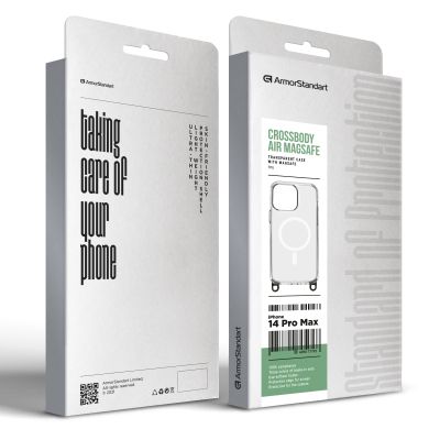 Чехол для мобильного телефона Armorstandart Crossbody Air MagSafe Apple iPhone 14 Pro Max Clear (ARM77792) | Зображення 1
