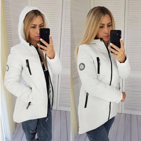 Елегантна жіноча парка, арт. 300, білий | Зображення 8
