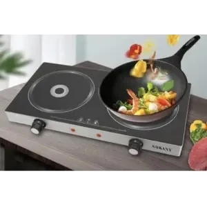 Плита Sokany SK-224 индукционная, на 2 конфорки, 2400 Вт (SK-224) | Зображення 5