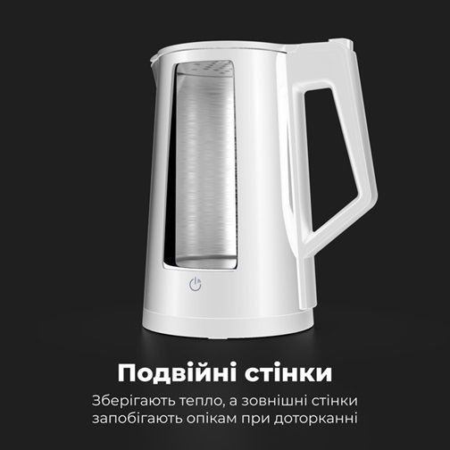 Електрочайник AENO AEK0008S 1.7 л білий | Зображення 5