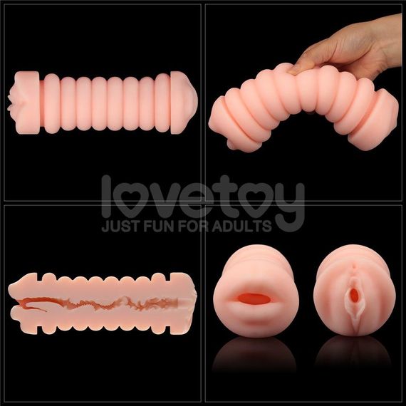 Мастурбатор подвійний SKIN BLOWOUT DOUBLE SIDE STROKER Sex Aura | Зображення 5