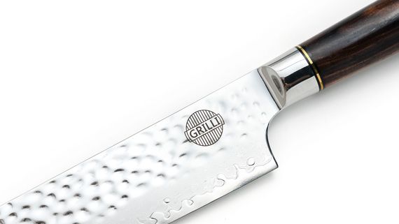 Професійний ніж із дамаської сталі Santoku 18 см GRILLI 88871 Код: 012180 | Зображення 3