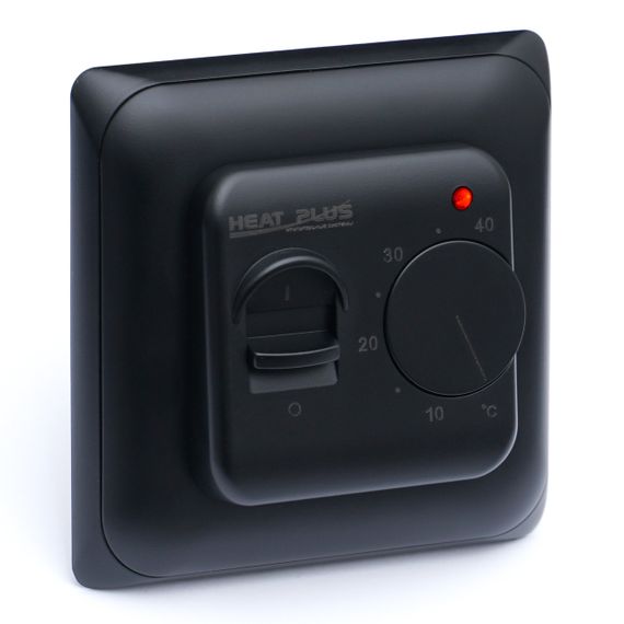 Терморегулятор механічний Heat Plus M5.16 для теплої підлоги Black