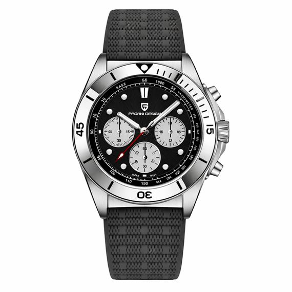 Чоловічий годинник Pagani Design PD-1705-1 Silver-Black