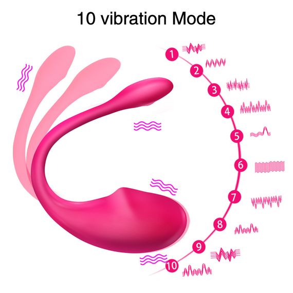 Вагінальне віброяйце "Egg Vibrator", смарт управління, колір рожевий, 9 режимів вібрації Sex Aura | Зображення 6