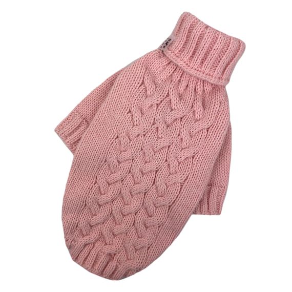 Светр в'язаний Косичка персик Y-283 | Зображення 1