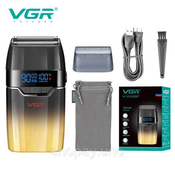 Портативная электробритва для бороды VGR V-308, Бритва для бороды электронная, Бритвы электрические CF-47 | Зображення 1