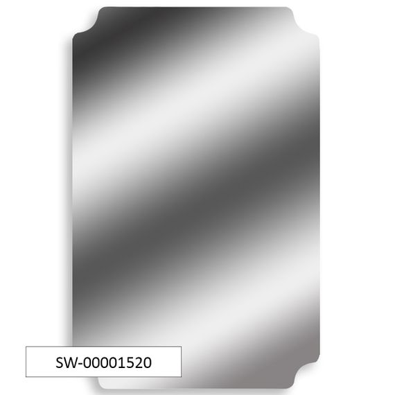 Дзеркальна наліпка (акрил) 3D 27*42cm*2mm Silver (S) SW-00001520 | Зображення 6