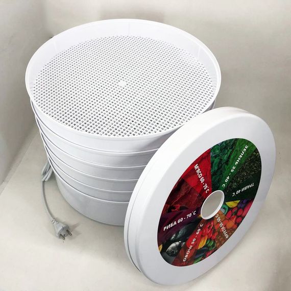 Сушка сушилка электросушка овощей и фруктов SeaBreaze SB-0302 4 секции 520Вт, 11л с WS-830 регулировкой мощности | Зображення 7