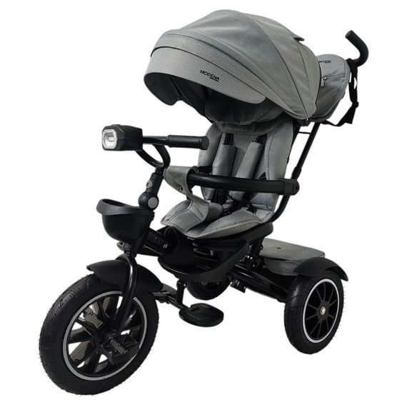 Детский трехколесный велосипед MODENA ME 1193 Gray, с родительской ручкой