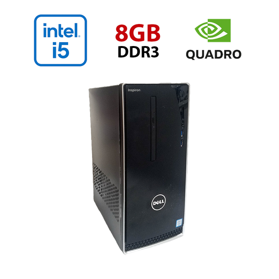 Игровой ПК Dell Inspirion 3650 / Intel Core i5-6500 (4 ядра 3.2 - 3.6 GHz) / 8 GB DDR3 / 512 GB SSD / nVidia Quadro K620, 2 GB GDDR3, 128-bit / Wi-Fi+Bluetooth / DVD / Win 10 Home Lic б/у