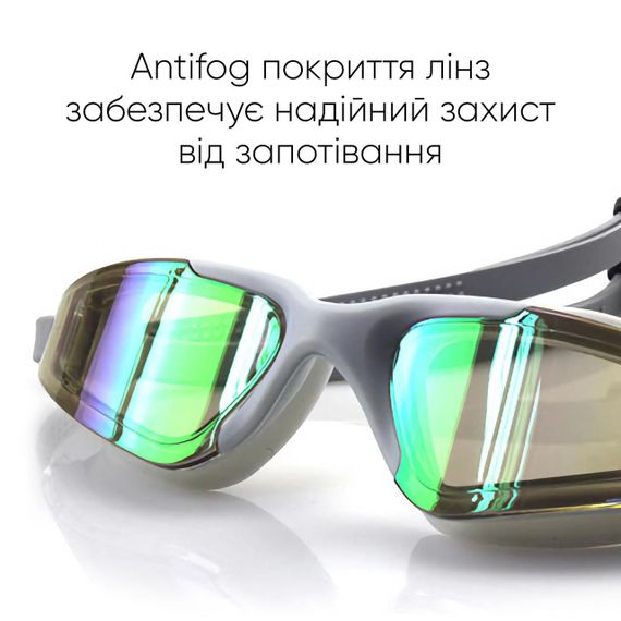 Очки для плавания Renvo Anda Pro Уни Anti-fog Серый OSFM (2SG510-02) | Зображення 3