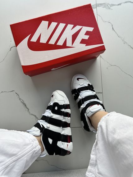 Кросівки Air More Uptempo White Black , В'єтнам | Зображення 8
