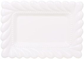 Блюда порцелянові "White City Tiffany" 25х18см, набір 4 прямокутних блюда