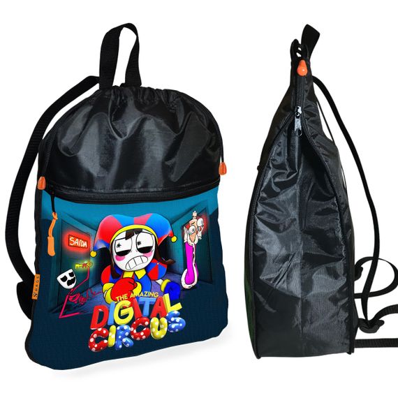 Школьный рюкзак детский Цифровой Цирк + Сумка для обуви спортивной формы рюкзак-мешок мальчику (01883) | Зображення 1